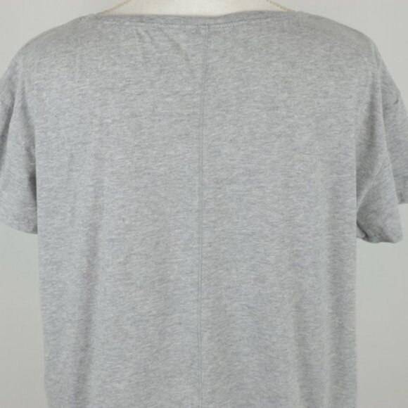 Prana Women's Large Gray Scoop Neck Hollydaze Graphic Short Sleeve Tee - Picture 4 of 7